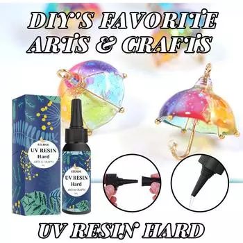 Высокопрозрачный УФ-клей на основе смолы, клей для ногтей DIY, Cochlear, УФ-бестеневой клей, быстросохнущий клей для капель 100g