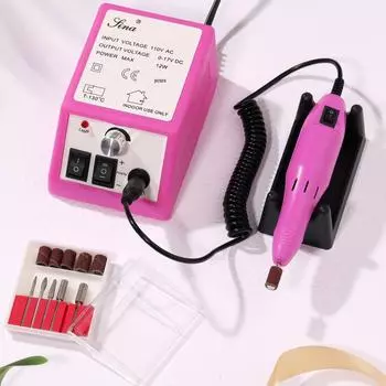 Высокоскоростная электрическая машинка для полировки ногтей 2000: Регулируемая скорость и быстрое снятие лака с ногтей US standard чёрный