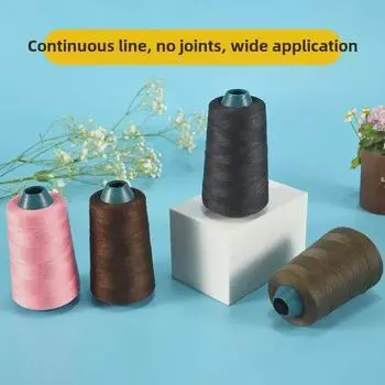Высокоскоростная полиэстеровая швейная нить 60s/4, оверлок и закрепка краев, большой рулон для одежды White*100g
