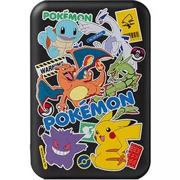 Высокоскоростная проводная и беспроводная зарядка Gamepia Pokemon, вспомогательный аккумулятор MagSafe, 5000 мАч, тип C, PKM-BP-BLK, черный, Популярные корейские игрушки для малышей