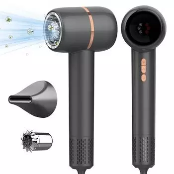 Высокоскоростной фен для волос Домашний фен для волос 110 000 об/мин Профессиональный уход Скорость ветра Фен Отрицательные ионы Уход за волосами Инструмент для укладки us