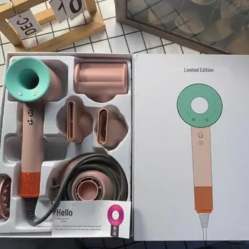 Высокоскоростной фен Mousen Leafless с технологией отрицательных ионов и 5 насадками China Plug-1.8m-5 Nozzles