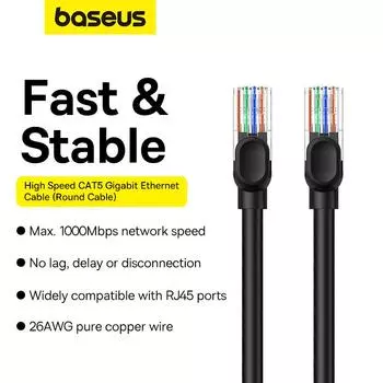 Высокоскоростной гигабитный Ethernet-кабель Baseus CAT5