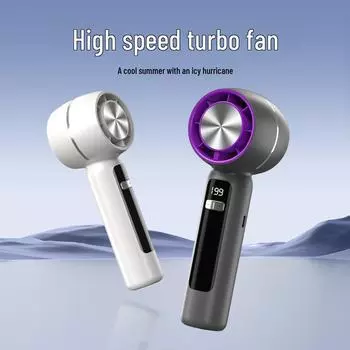 Высокоскоростной портативный мини-вентилятор с возможностью подзарядки — портативный, долговечный, с высокой мощностью ветра белый