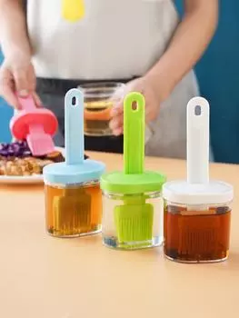 Высокотемпературная масляная щетка, стойкая к воздействию силикона, щетка для бутылок, портативная щетка для масла для барбекю, кухонная щетка для масла для выпечки блинов