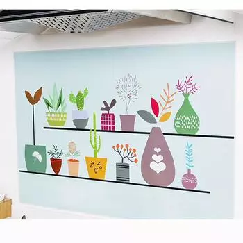 Высокотемпературная плита, кухонная самоклеящаяся контактная бумага, наклейка, водонепроницаемая, маслостойкая, украшение для кухни, устойчивые обои, ювелирные изделия 3