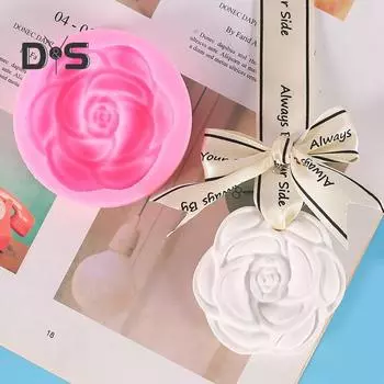 Высокотемпературная устойчивая форма для выпечки, пищевая полезная силиконовая форма для выпечки тортов с камелией и конфетами розовый