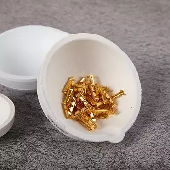 Высокотемпературный кварцевый тигель для плавления кремнезема, тарелка, чаша, контейнер для литья 5.2*2.1cm