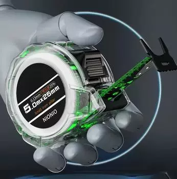 Высокоточная флуоресцентная стальная рулеткаСамоблокирующаяся лазерная струйная кодированная линейкаИзмерительный инструментШирокая рулетка 3m19mm