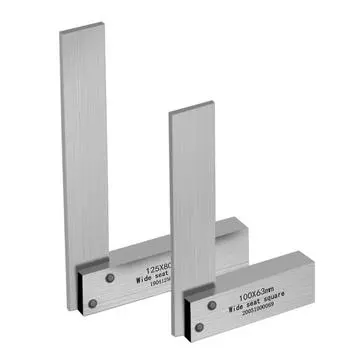 Высокоточная угловая линейка из углеродистой стали, угольник, 90 градусов, правая Г-образная линейка, транспортир для деревообработки, измерительный инструмент для слесаря