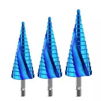 Высокоточное ступенчатое сверло, прочный режущий инструмент для стали, латуни, дерева, пластика