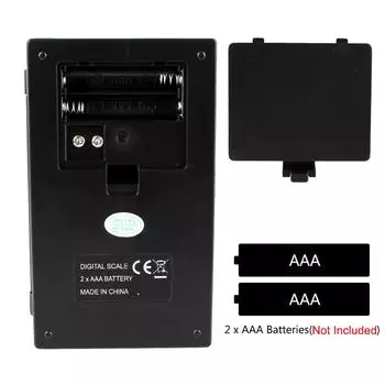 Высокоточные электрические карманные весы с подсветкой для ювелирных изделий, граммовый вес для кухни, 1 шт., мини-цифровые весы с точным ЖК-дисплеем 200 г-0,01 г чёрный