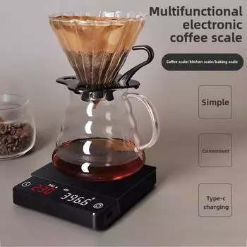 Высокоточные кухонные электронные весы бытовые весы для жареного кофе граммовые весы небольшие весы для взвешивания продуктов питания, молока, чая, граммовые водонепроницаемые маленькие весы