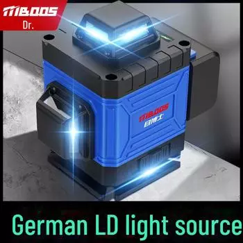 Высокоточный 16-линейный инфракрасный уровнемер с зеленым светом и тонкими линиями для выравнивания грунта, стен и воды, доступны настраиваемые параметры.