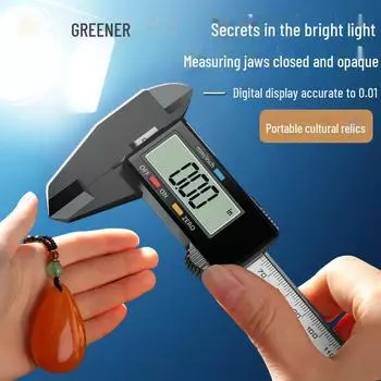 Высокоточный электронный штангенциркуль Green Forest для измерений ювелирных изделий и изделий ручной работы carbon fiber digital display 150mm