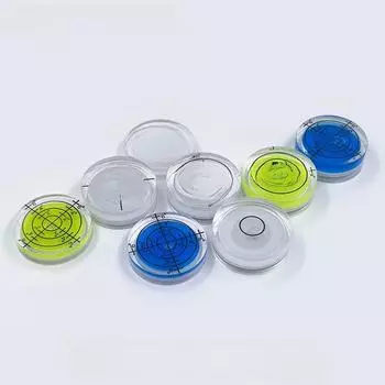 Высокоточный универсальный пузырьковый уровень диаметром 32 мм с монтажным кронштейном 32X7mm синий