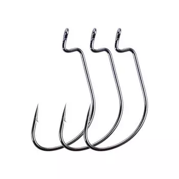 Высокоуглеродистая сталь 6#-5/0 50 шт./лот рыболовные мягкие крючки для червей мягкие приманки рывковые рыболовные крючки крючок 1