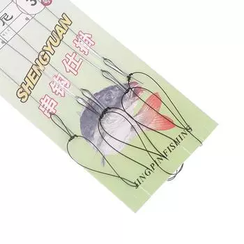 Высокоуглеродистая сталь Оснастка Вертлюг Рыболовные снасти Приманки Держатель для приманок Pesca Струна С 5 Крючками Набор рыболовных крючков