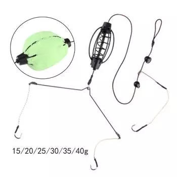 Высокоуглеродистая сталь рыболовная группа приманка клетка 15-40г рыболовная кормушка искусственная приманка 40g