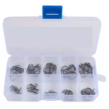 Высокоуглеродистая сталь рыболовная наживка рыболовный крючок рыболовные крючки набор крючков с зазубринами крючки для приманки 100pcs