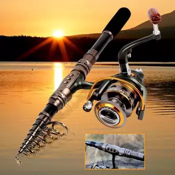 Рыболовная удочка с катушкой