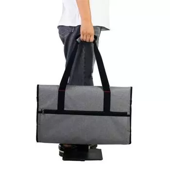 Высокозащитная сумка для переноски с экраном, устойчивым к царапинам, тканевая, практичная сумка для переноски монитора с прочной пряжкой для унисекс серый