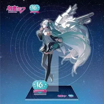 Высота 16 см, новая двухсторонняя настольная декоративная фигурка Хацунэ Мику из игр и анимаций 16cm
