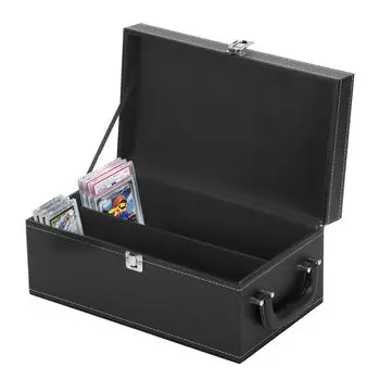 Высота хранения коллекционных карточек aleawol 15 см. Совместимость с PSA BGS. Загрузчик карт 35PT. Вмещает около 85 карт. Чехол для магнитного загрузчика карт из искусственной кожи.