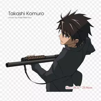 Высшая школа мертвецов Комуро Такаши аниме термопереносная печать виниловые нашивки наклейки для одежды DIY аппликации моющиеся нашивки