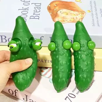 Выталкивающая глазная игрушка для снятия тревожности, животное, фрукт, овощ, сенсорная игрушка для детей и взрослых