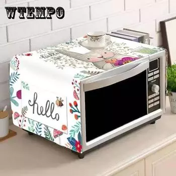 Вытяжка для микроволновой печи Маслостойкая пылезащитная ткань Универсальный чехол для духовки Полотенце Бытовая хлопковая льняная ткань Художественная ткань