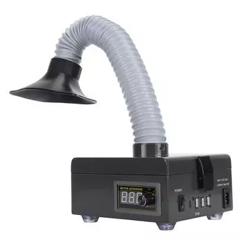 Вытяжка дыма от припоя 150 Вт 3-ступенчатая система фильтрации 7000 об/мин Электрический утюг Вытяжка дыма от сварки EU Plug