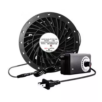 Вытяжной вентилятор 6500 об/мин 12 В 1,8 А Вентилятор-вытяжка для удаления влажности Кухня Ванная комната Проекты чёрный