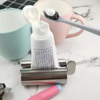 Выжиматель зубной пасты из нержавеющей стали Компактный дизайн Многоразовый многофункциональный металлический тюбик для зубной пасты Сиденье для выжимания A