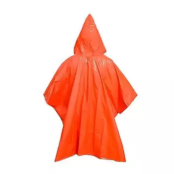 Выживание в чрезвычайных ситуациях в кемпинге, наружная изоляция температуры и теплое снаряжение, одеяло для выживания, аварийный дождевик оранжевый