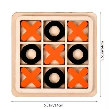 Взаимодействие родителей и детей, деревянная настольная игра XO, крестики-нолики, шахматы, забавные развивающие интеллектуальные развивающие игрушки-пазлы