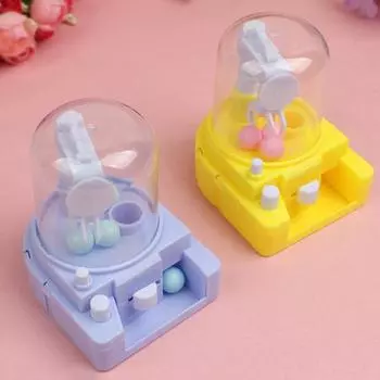 Взаимодействие родителей и детей Игрушка-граббер Gashapon 4 крошечных приза Интересный коготь Кончик пальца жёлтый