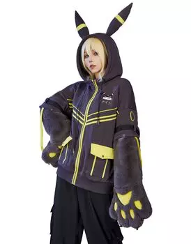 Взрослая игра Аниме Косплей Костюм Косплей Толстовка с капюшоном Монстр Стиль Черный Кот Зверь Костюм Набор Милый Крутой Мо Костюм Трансформация Маскировка Сцена чёрный