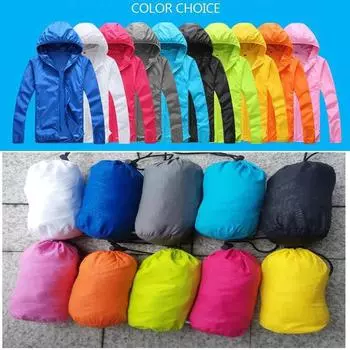 Взрослая летняя уличная одежда для защиты от солнца, легкая, быстросохнущая, спортивная ветровка XL чёрный