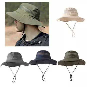 Взрослая летняя весенняя рыболовная шляпа для мужчин, для занятий спортом на открытом воздухе, складная шляпа-ведро для девочек-подростков, для велоспорта, рыбалки, скалолазания светло-серый