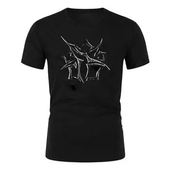 Взрослая мужская футболка с 2D принтом, летняя спортивная футболка с коротким рукавом и круглым вырезом, разноцветная, летняя, Funko, аниме, Harajuku, оверсайз, на открытом воздухе S белый