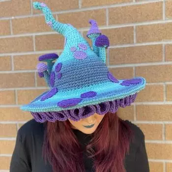 Взрослая мужская и женская вязаная шапка Маскарадная свирепая мультяшная вязаная теплая шерстяная шапка для защиты ушей average size