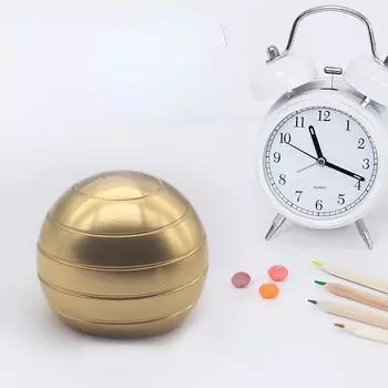 Взрослая настольная металлическая игрушка для снятия стресса игрушка для снятия стресса кинетический круглый спиннер подарок золотой