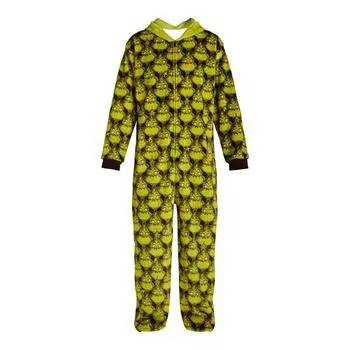 Взрослая рождественская фланелевая домашняя пижама с принтом L жёлтый