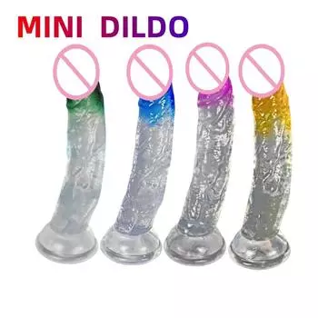 Взрослая женская сексуальная двухцветная мини-симуляция градиентных дилдо, секс-устройство для мастурбации, дилдо, игрушка, партия Rose Red Head