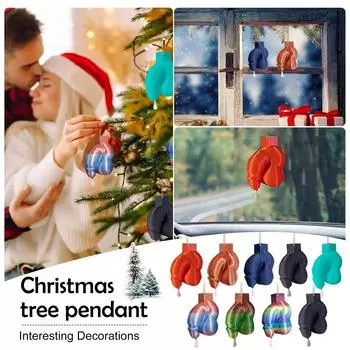 Взрослое имитационное украшение 1 шт. Веселое 3D большое, подходит для рождественской елки, подвесного зеркала заднего вида автомобиля, бара, ночного клуба, украшений для мальчишника One Size армия зеленый