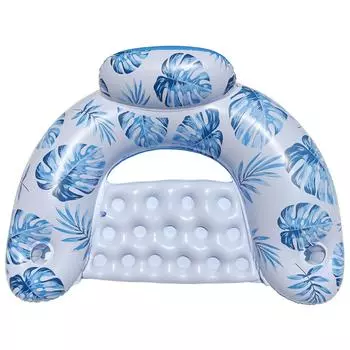 Взрослое надувное плавающее кресло для слива ПВХ плавающий матрас складная надувная кровать One Size синий
