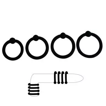 Взрослое сексуальное связывание мошонки силиконовое кольцо мужское силиконовое отсроченное нежное кольцо игрушка a Set of Four