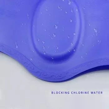 Взрослые эластичные шапочки для плавания для мужчин и женщин, водонепроницаемая шапочка для бассейна, защита ушей, длинные волосы, большая силиконовая шапочка для плавания с дайвингом 24CM фиолетовый