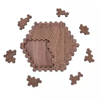 Взрослые деревянные шестигранные строительные блоки Tetri, образовательные блоки, узоры для мозга, геометрическая игра IQ, головоломка, игрушки, танграм, тизер, логика,